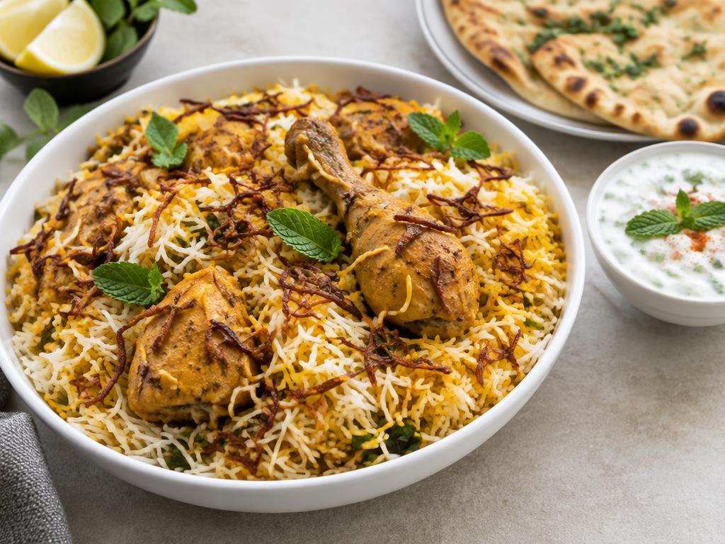 Shahi Biryani & Tikka food